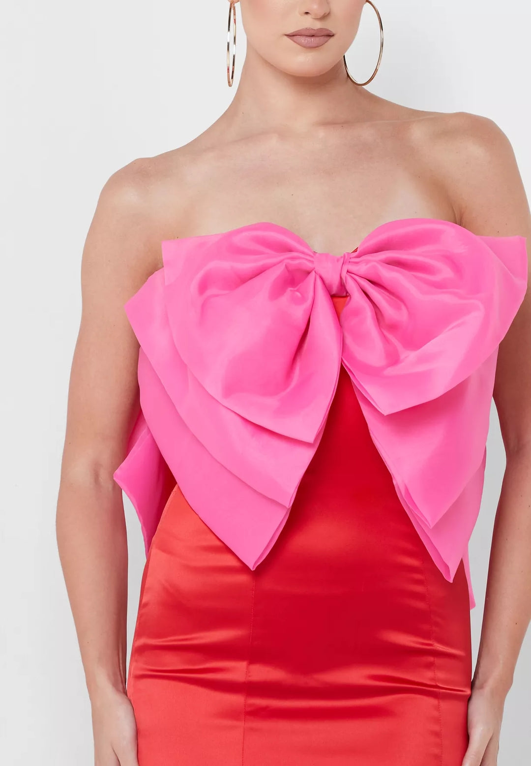 Oscar Strapless Bowed Mini Dress