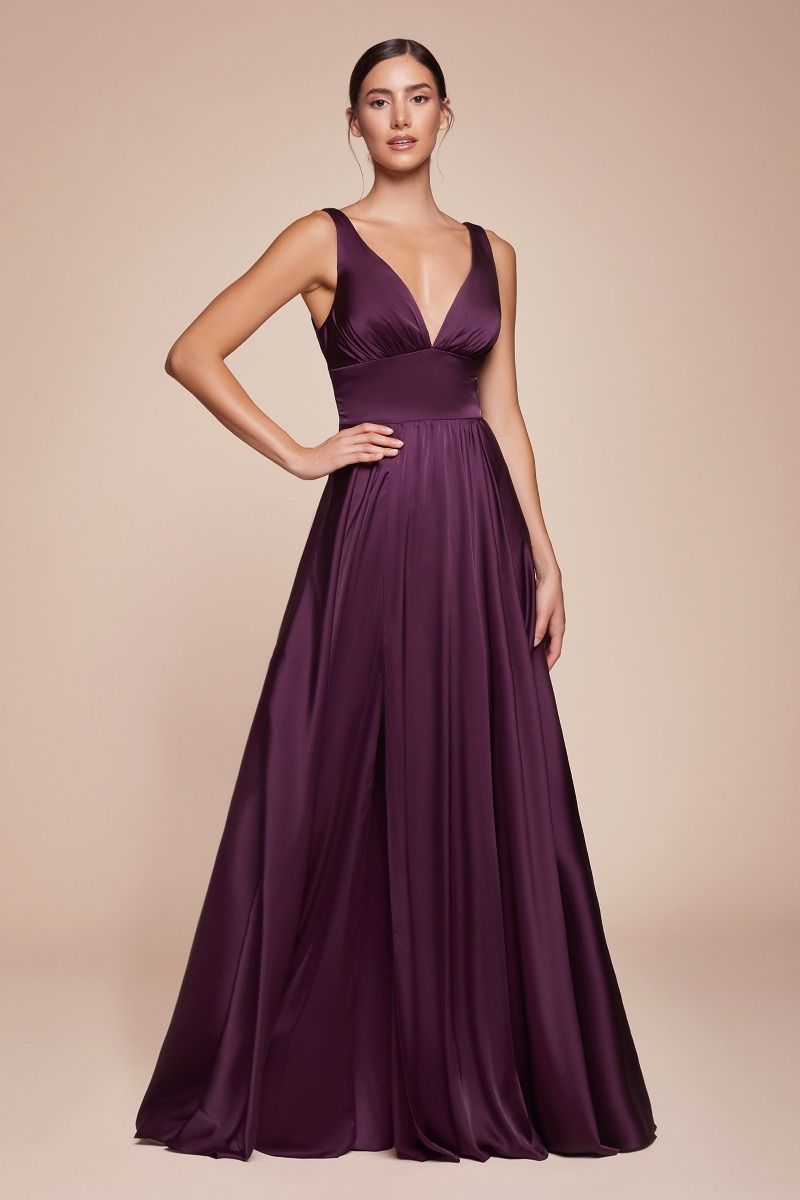 Jodie Soft Satin A-Line Maxi Dress (2-8)