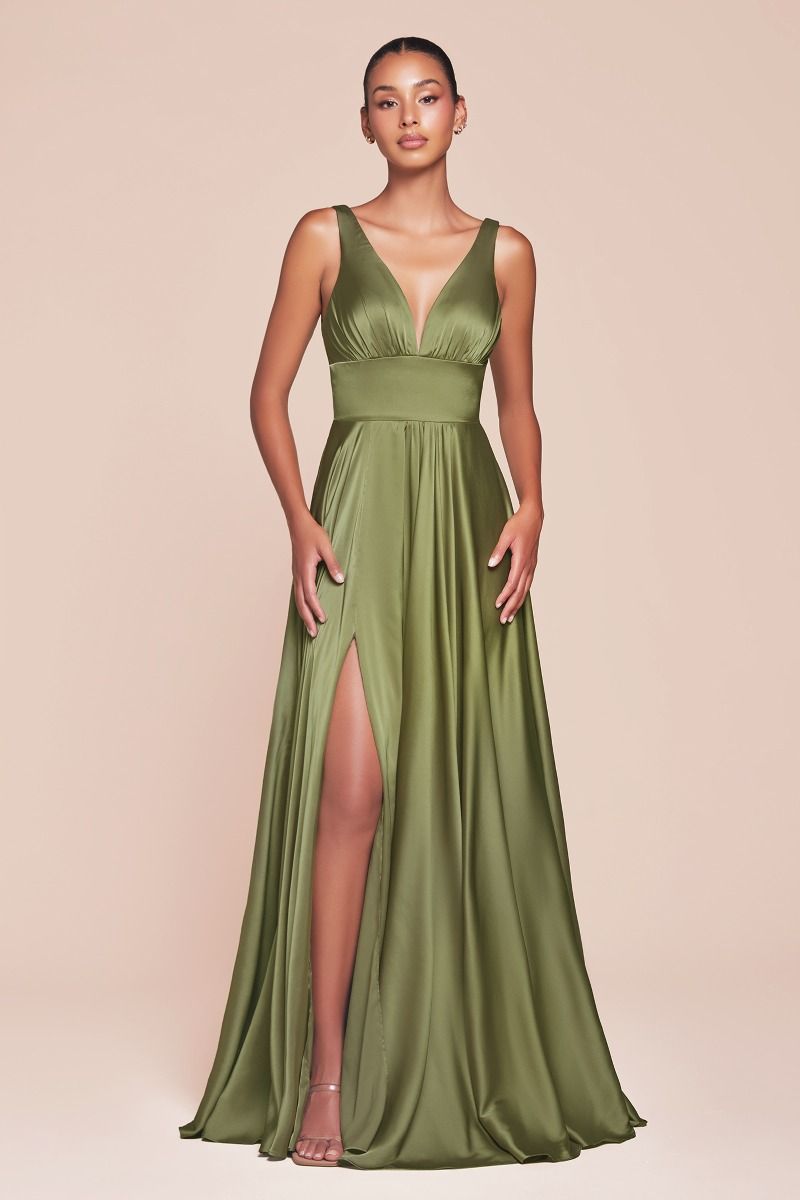 Jodie Soft Satin A-Line Maxi Dress (2-8)