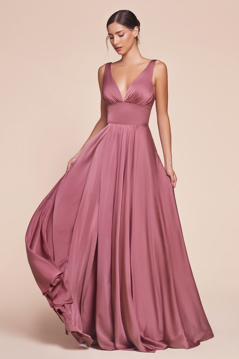 Jodie Soft Satin A-Line Maxi Dress (2-8)