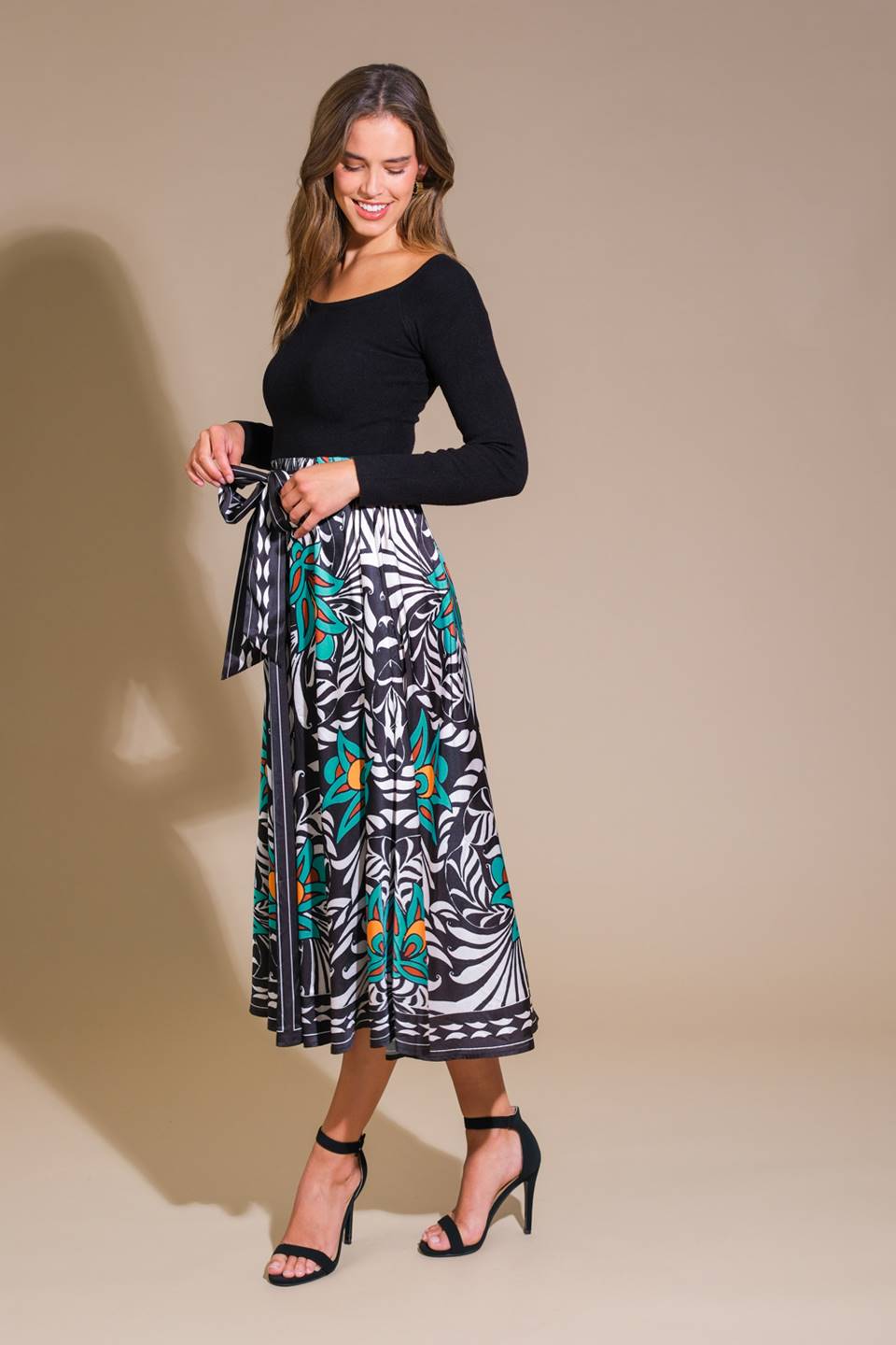 Adele Midi Sweater Dress – AHZURI