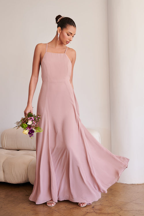 Adelyn Criss Cross Back Maxi Dress