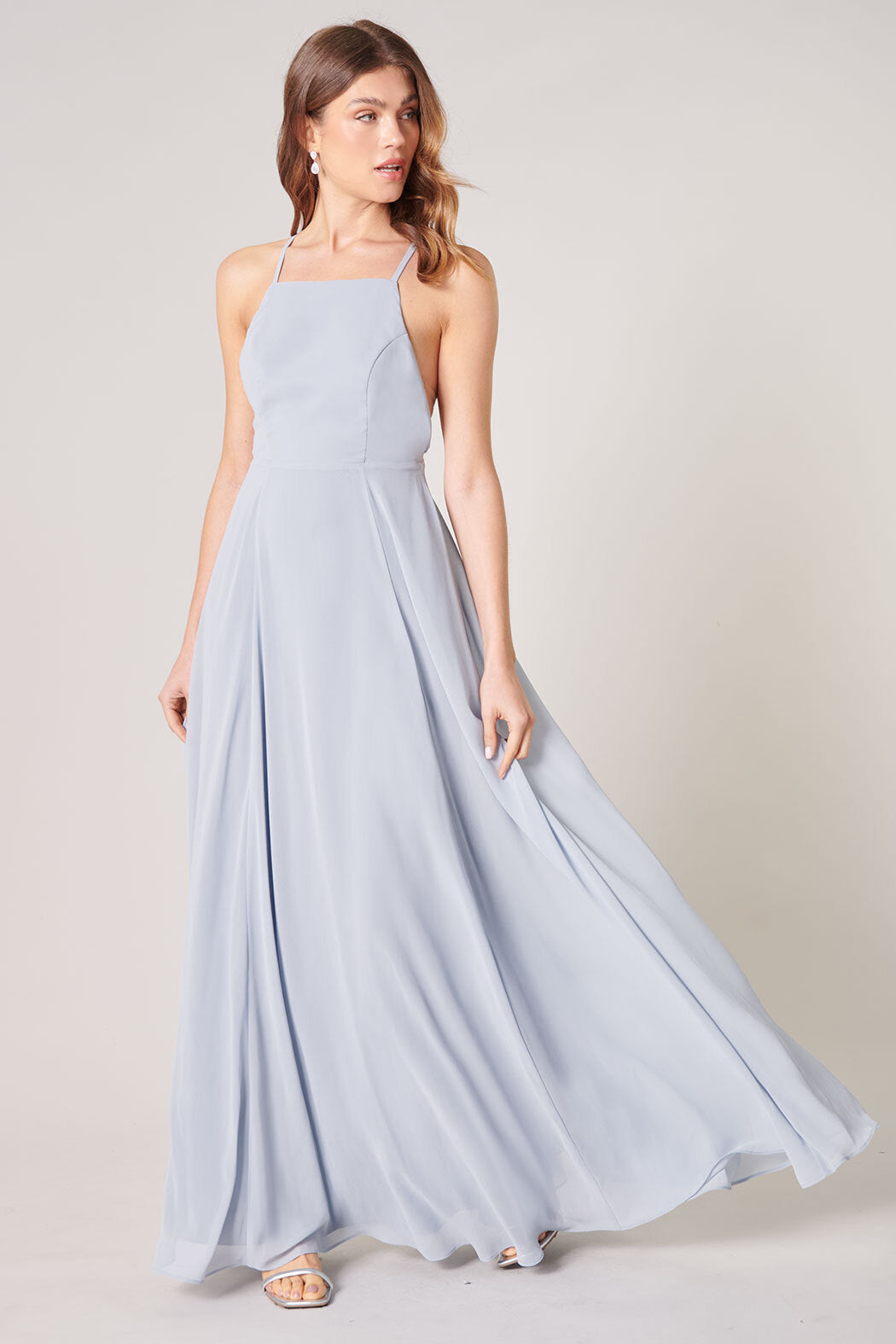 Adelyn Criss Cross Back Maxi Dress