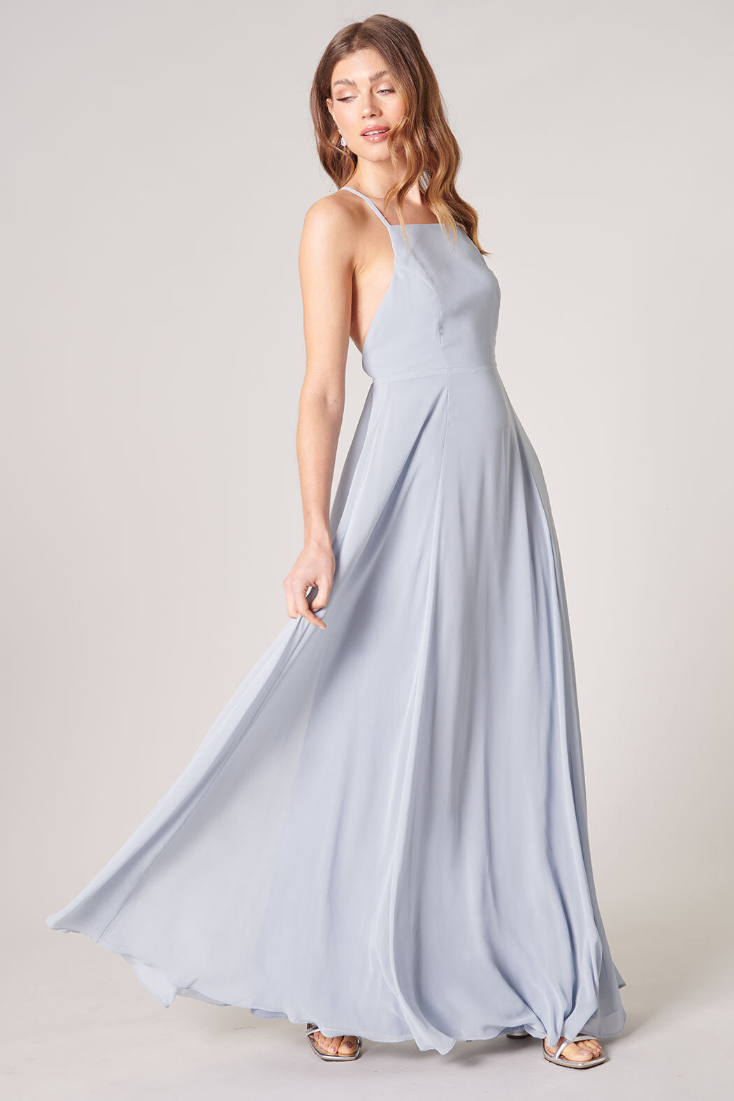 Adelyn Criss Cross Back Maxi Dress