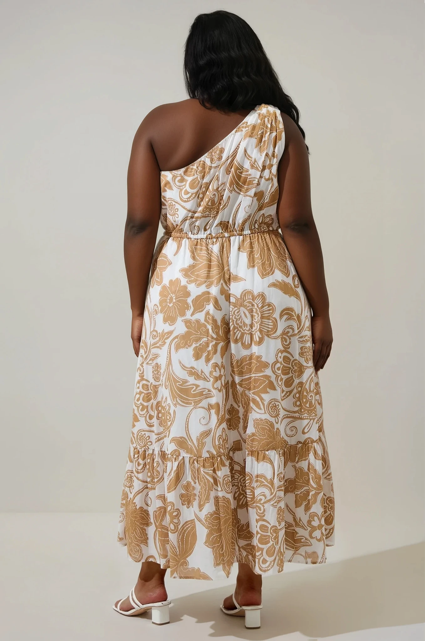 Alana One Shoulder Maxi Dress CURVE