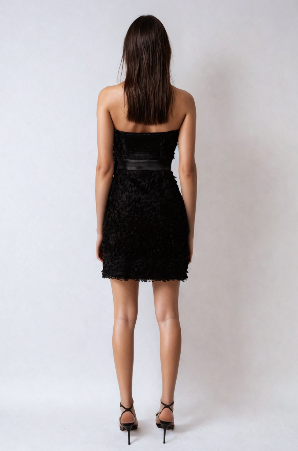 Alessi Bow Detail Fitted Bandeau Dress