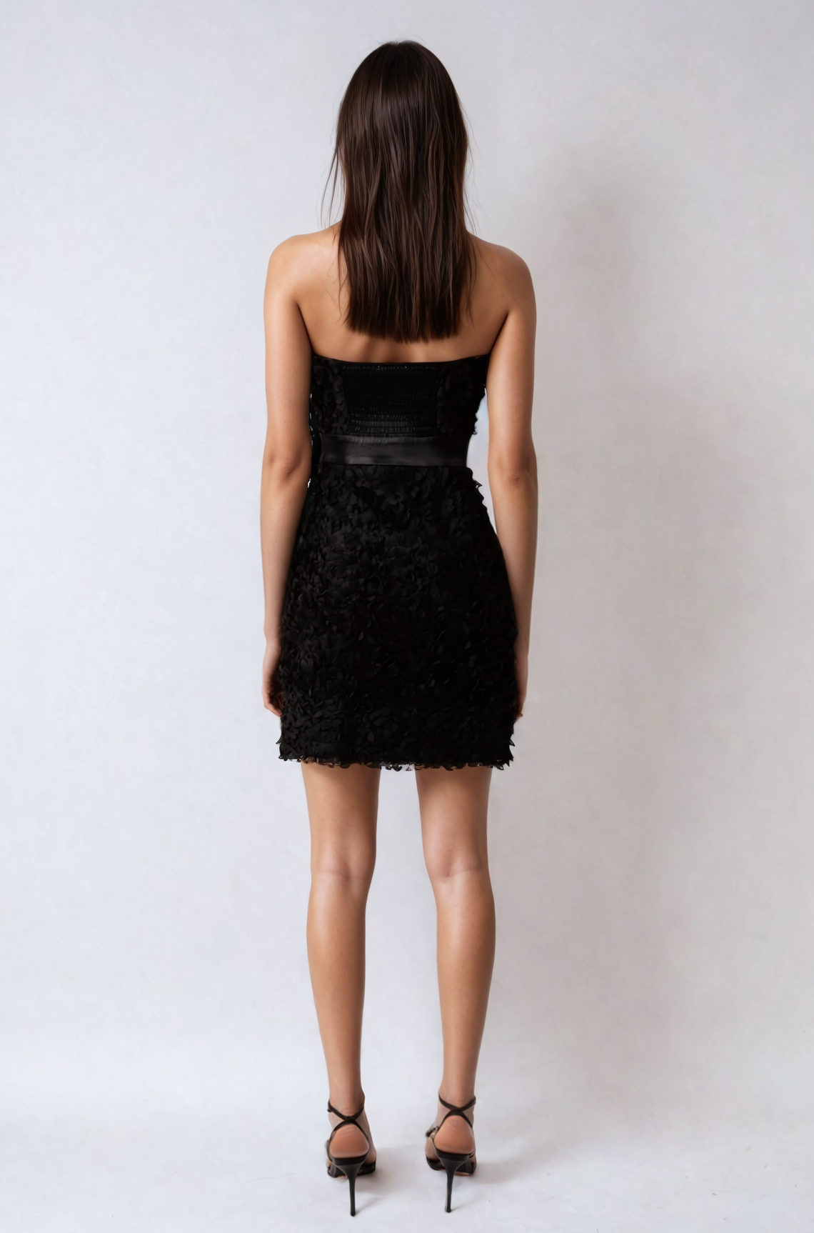 Alessi Bow Detail Fitted Bandeau Dress