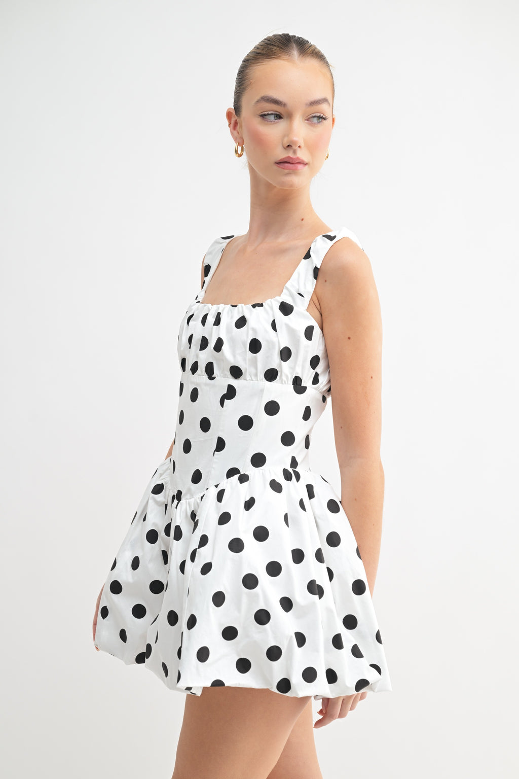 Annie Polka Dot Bubble Mini Dress