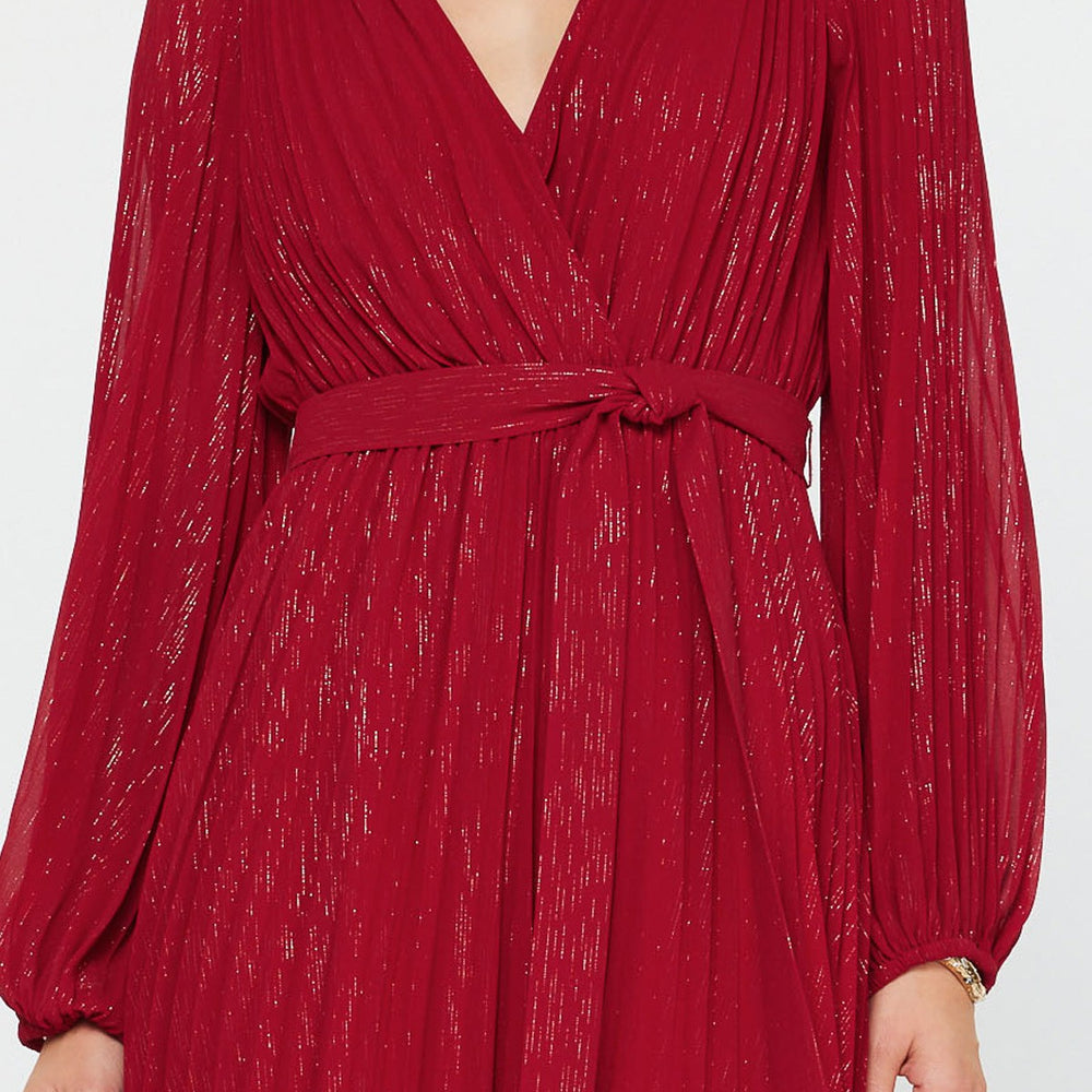 
                      
                        WOMAN RED LONG SLEEVE DRESS
                      
                    