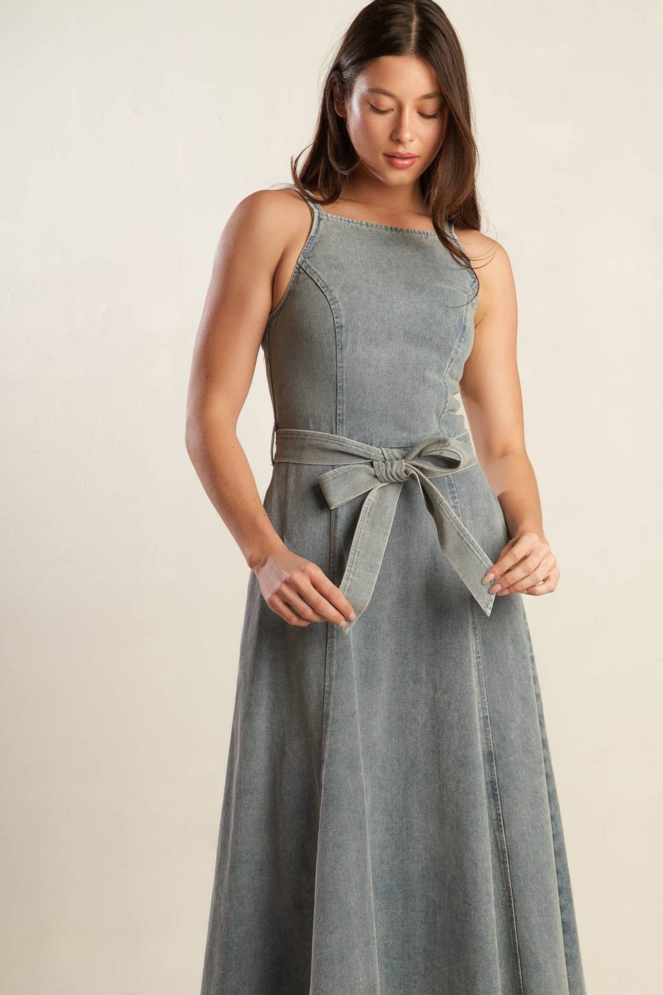 Bethany Denim Midi Dress