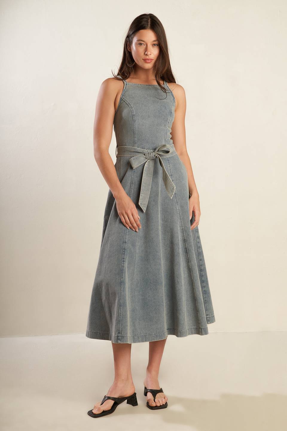 Bethany Denim Midi Dress
