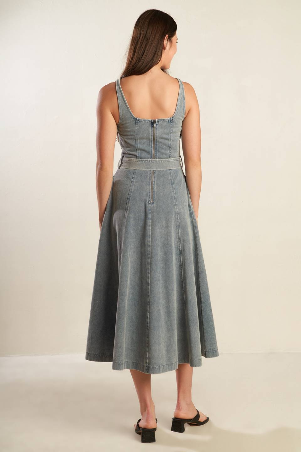 Bethany Denim Midi Dress
