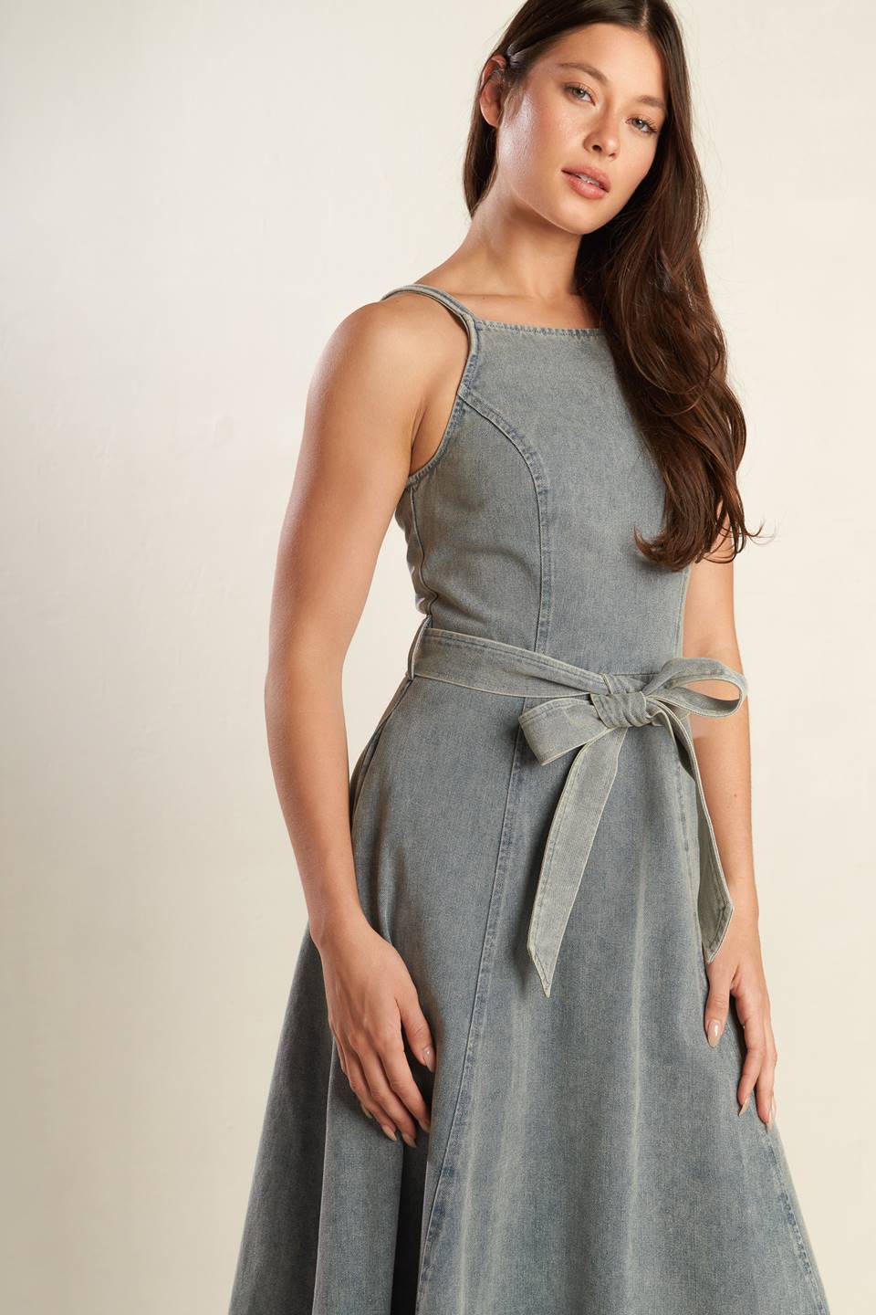 Bethany Denim Midi Dress