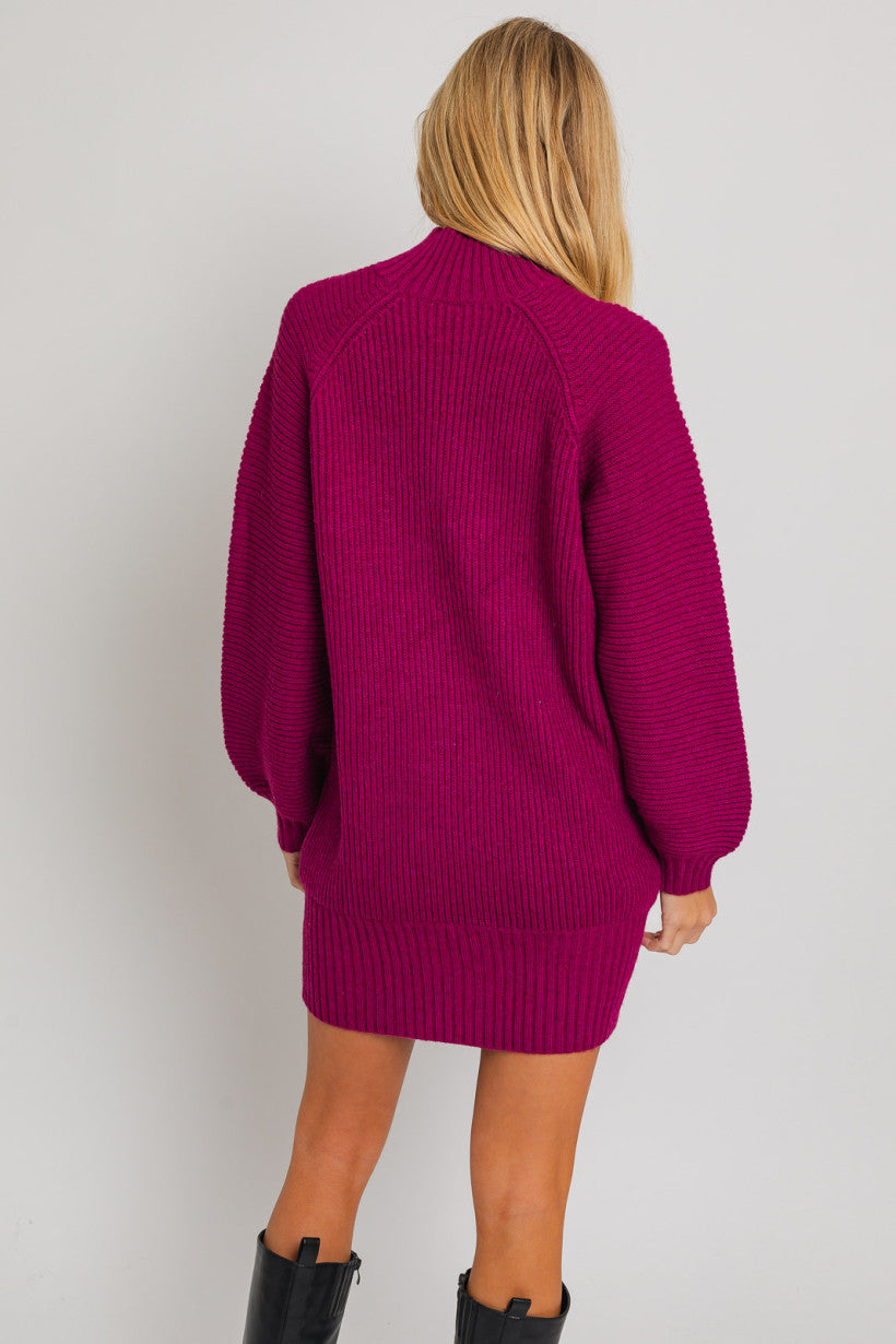 Cassidy Mock Neck Sweater Dress