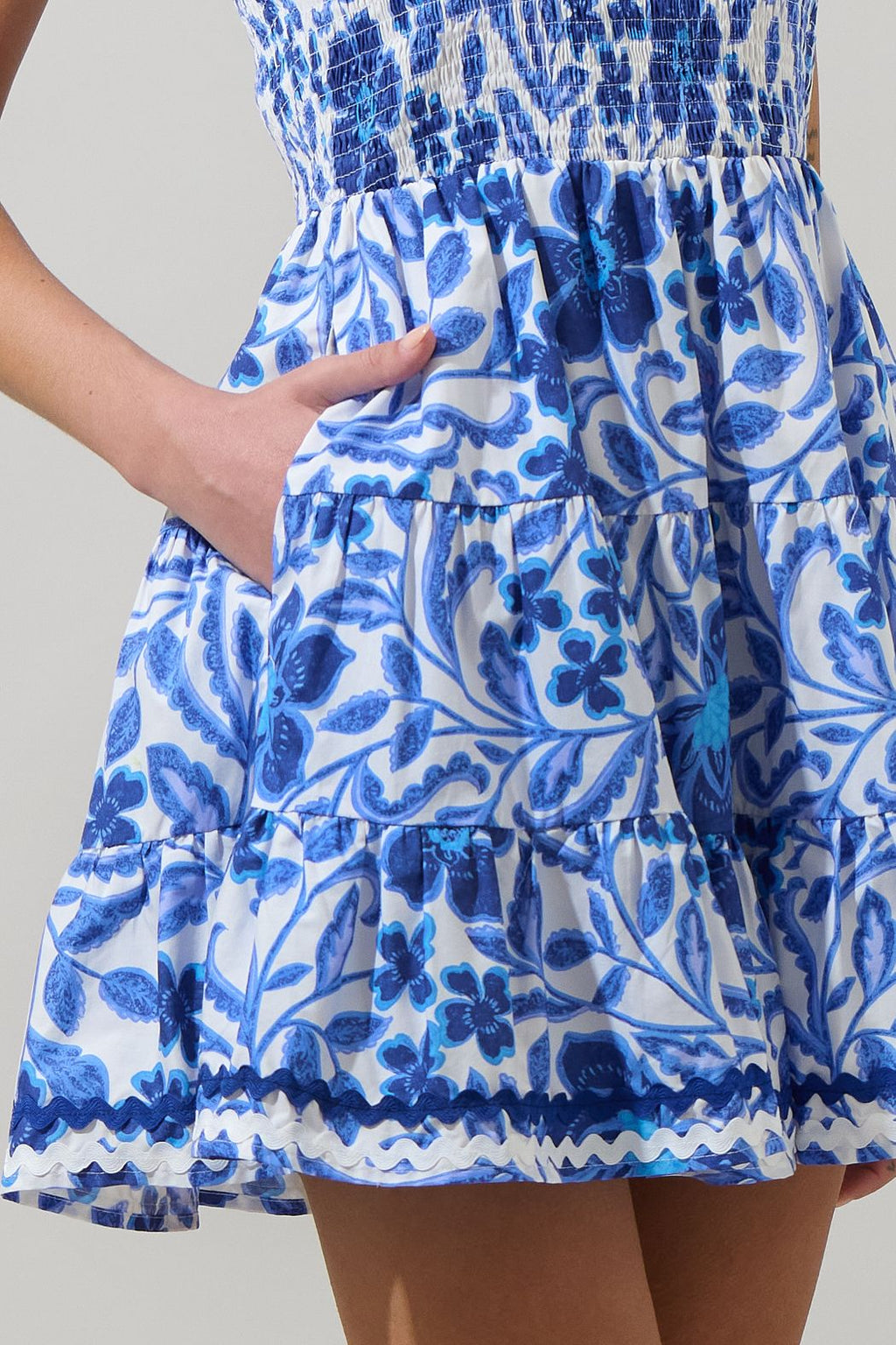 Celeste Floral Remi One Shoulder Mini Dress