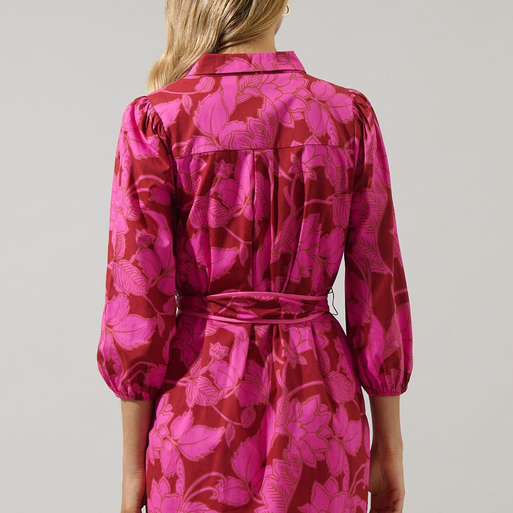 
                      
                        Craney Floral Collared Mini Dress
                      
                    