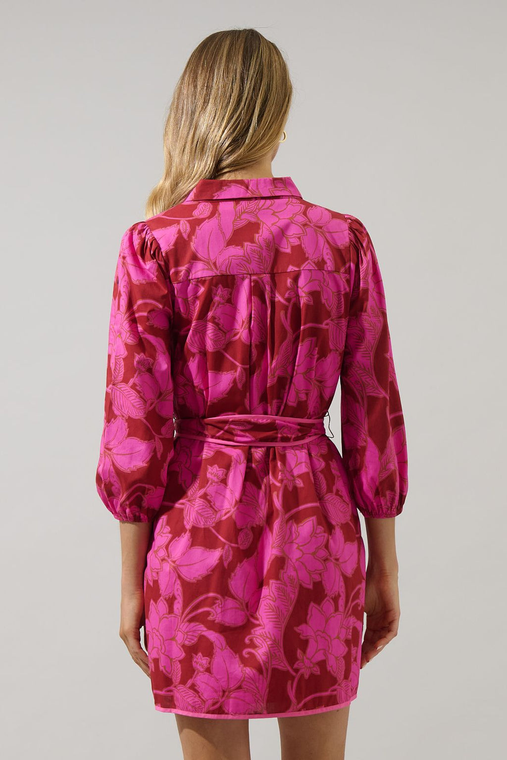 Craney Floral Collared Mini Dress