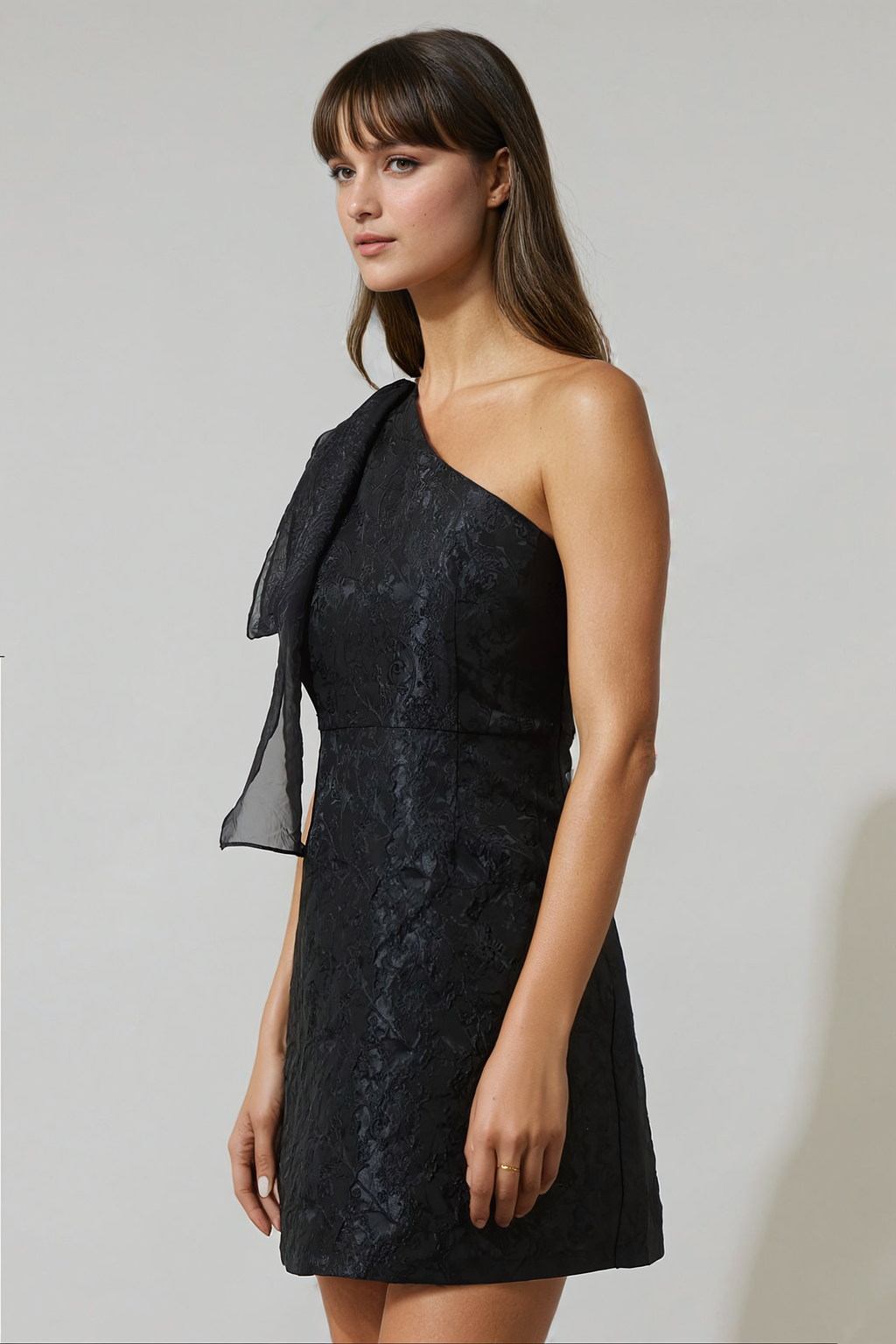 Dannika Floral One Shoulder Mini Dress