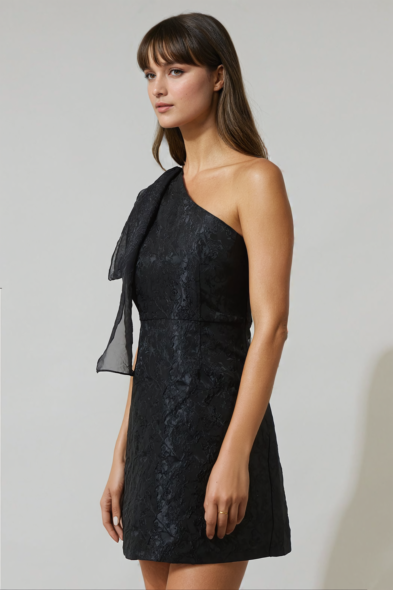 Dannika Floral One Shoulder Mini Dress