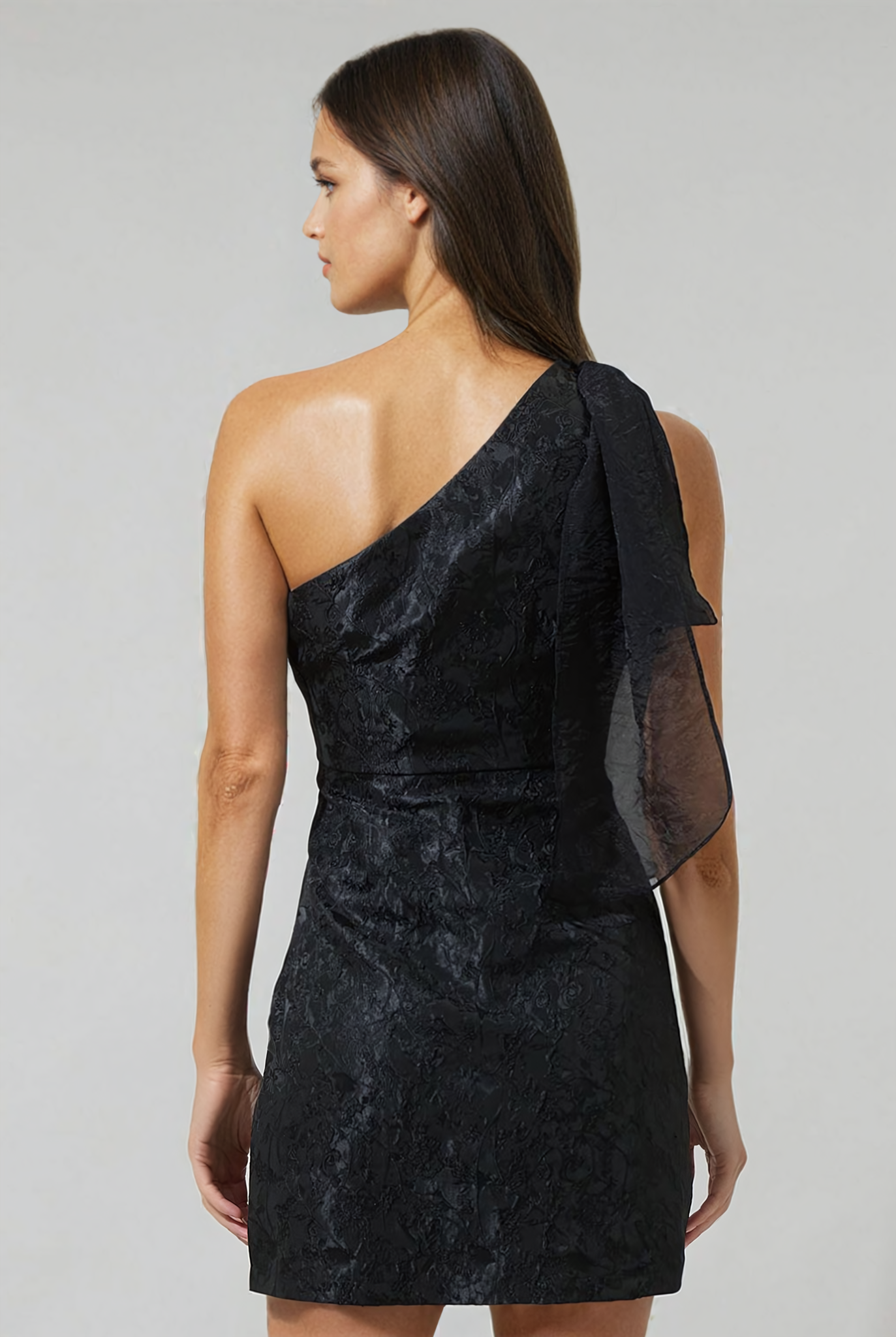 Dannika Floral One Shoulder Mini Dress