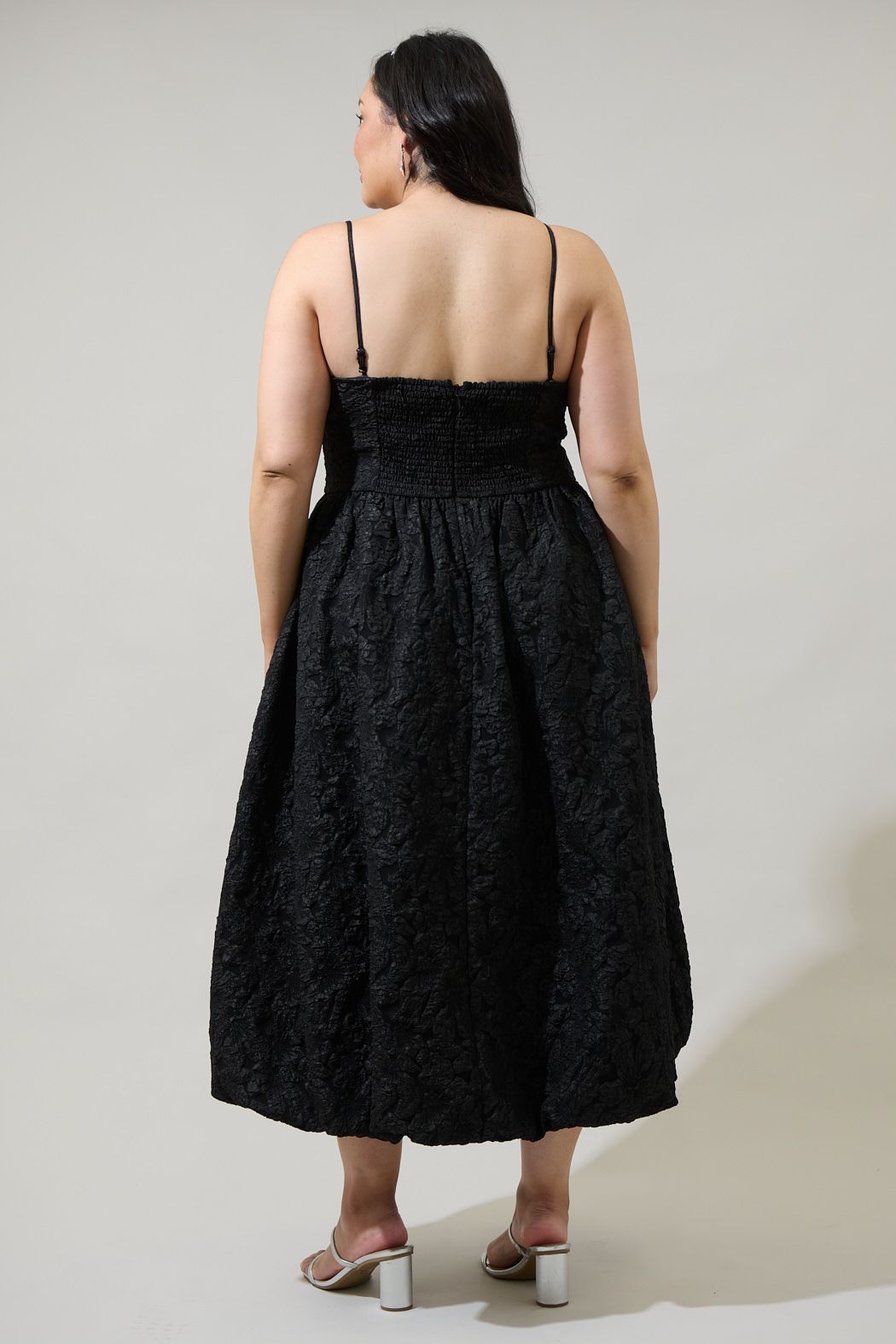 Francesca Jacquard Strapless Maxi Dress