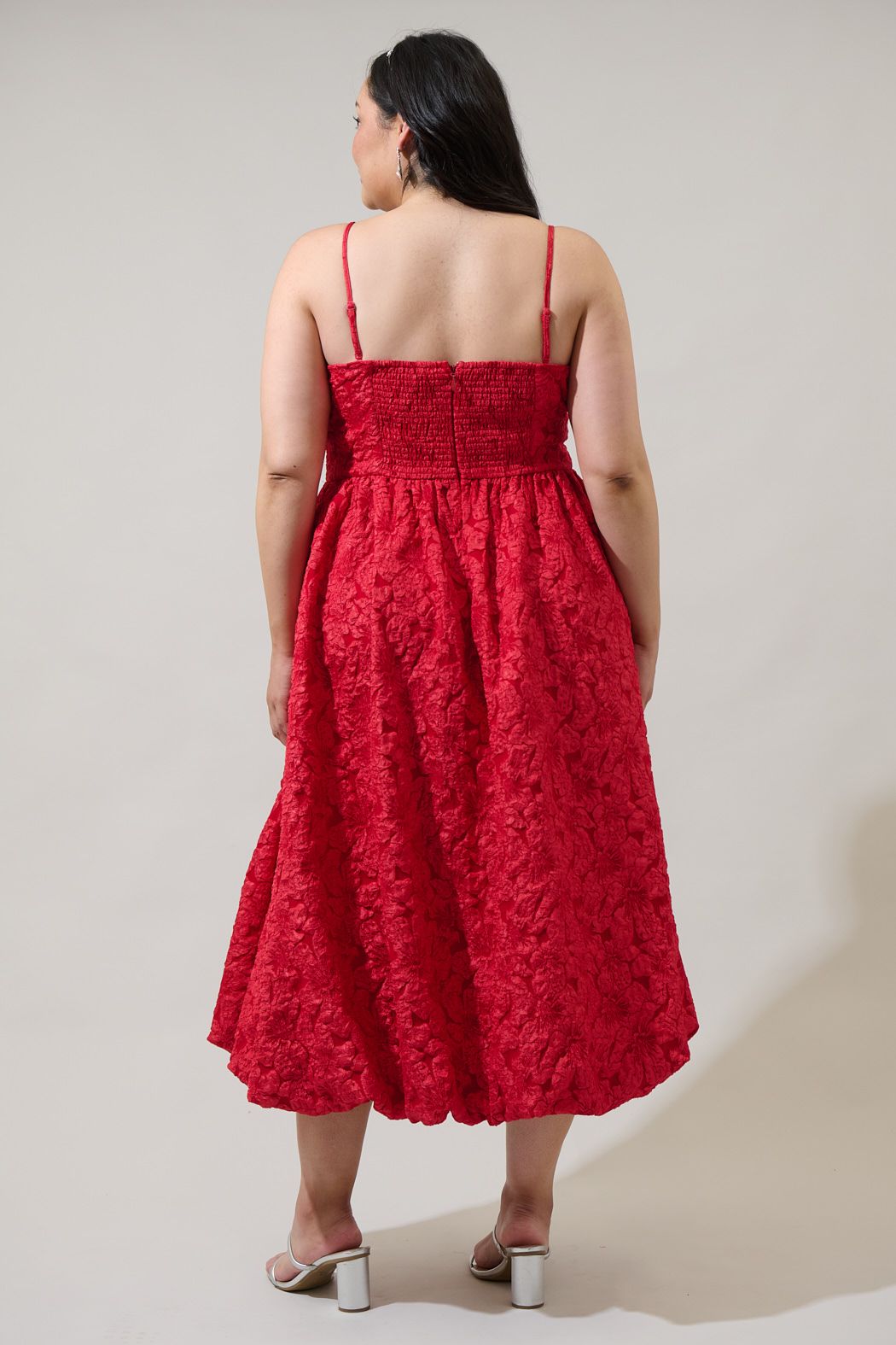 Francesca Jacquard Strapless Maxi Dress