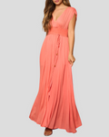 Georgina Ocean Coral Maxi Dress