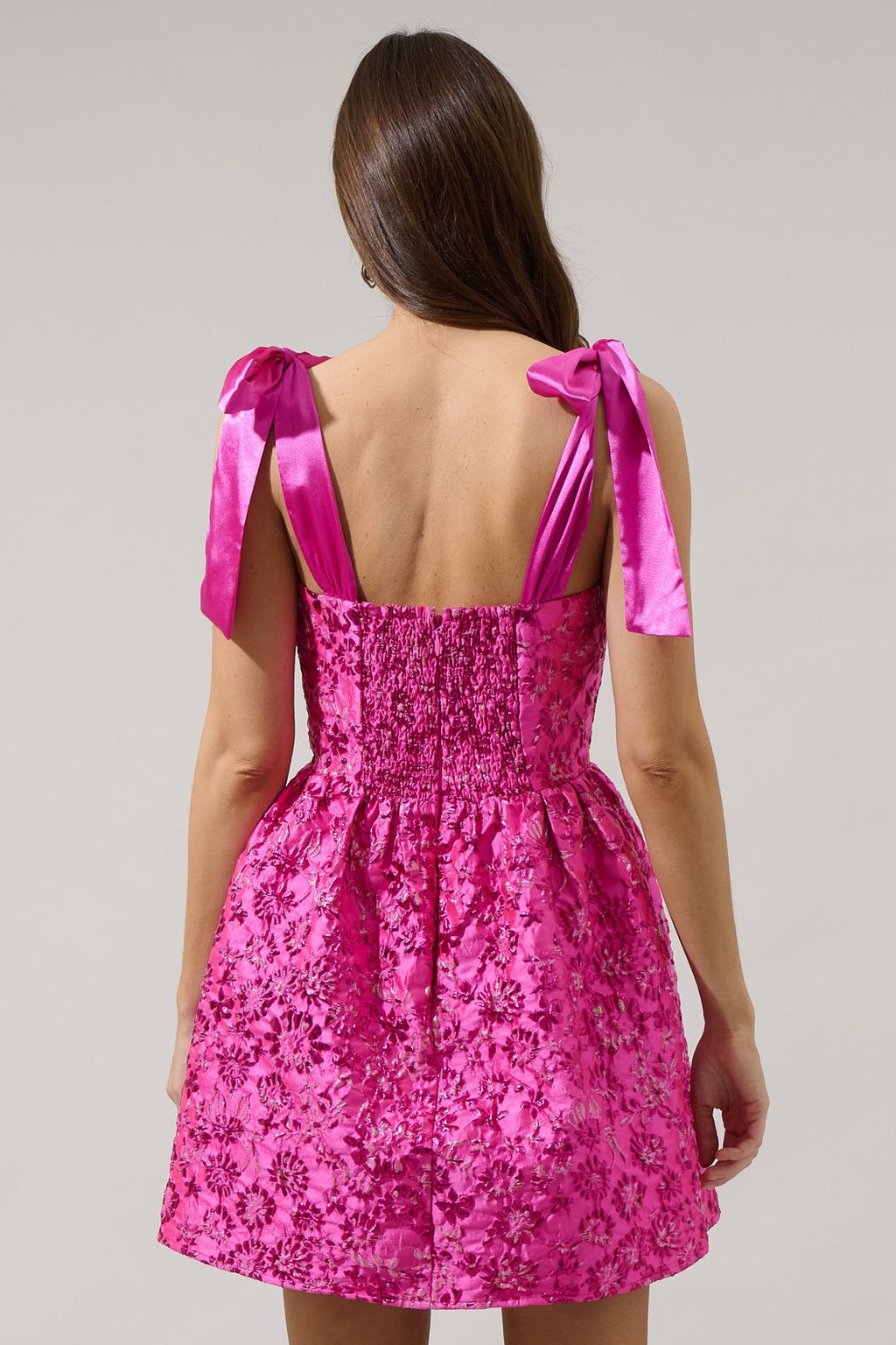 Harrington Jacquard Floral Nidia Mini Dress