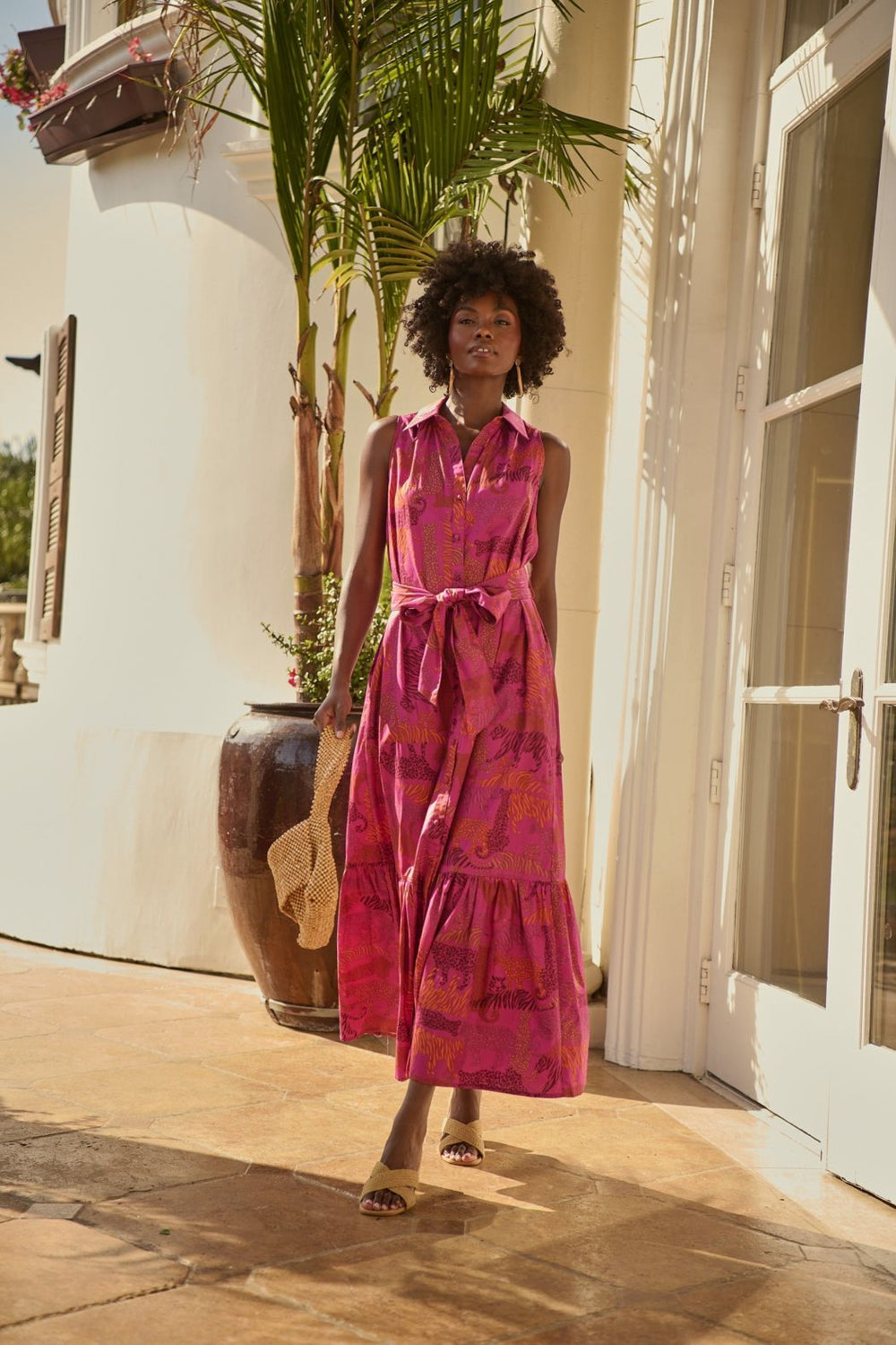 In the Jungle Cileah Collared Maxi Dress