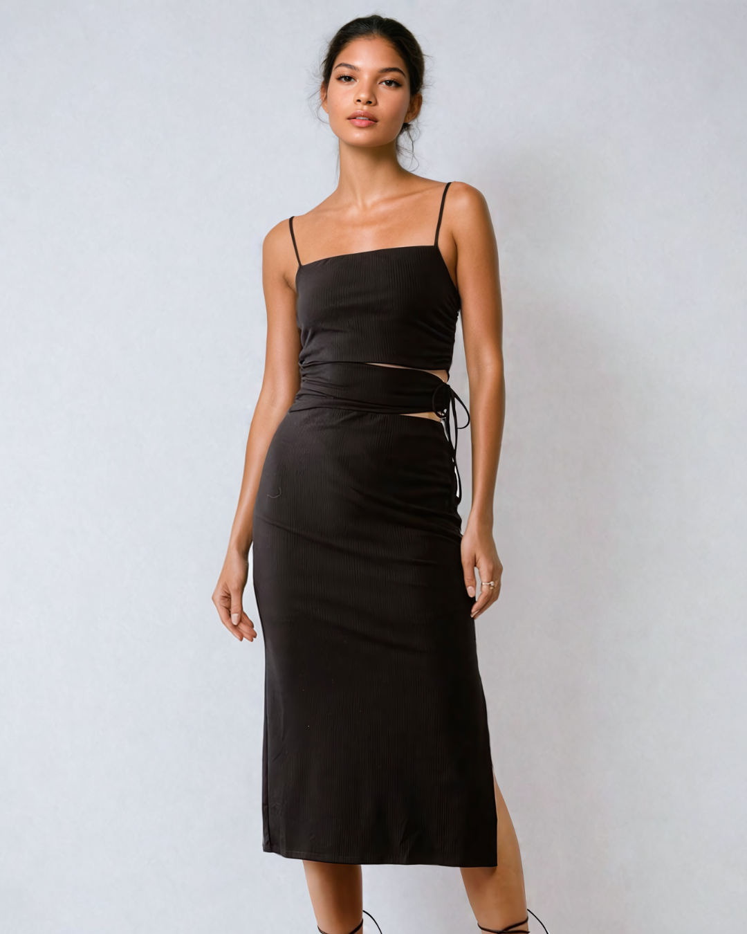 Izzy Cut-Out Strappy Midi Dress