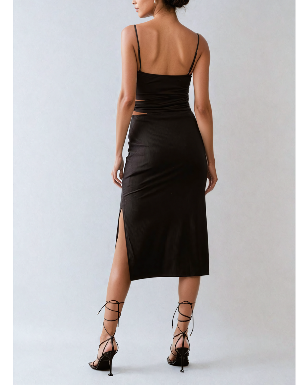 Izzy Cut-Out Strappy Midi Dress