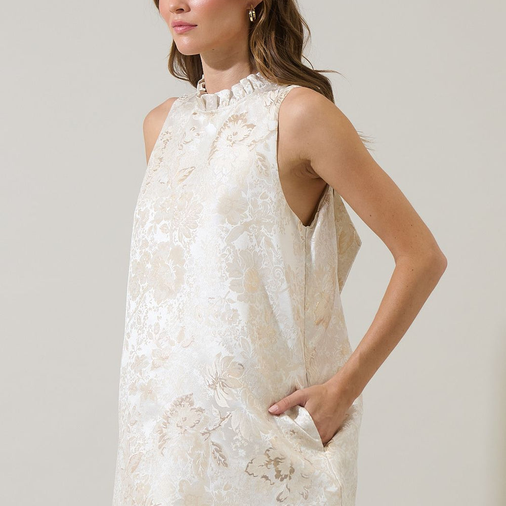 
                      
                        Jaiyana Jacquard Trapeze Mini Dress
                      
                    