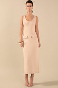 Jessa Braided Knit Maxi Dress