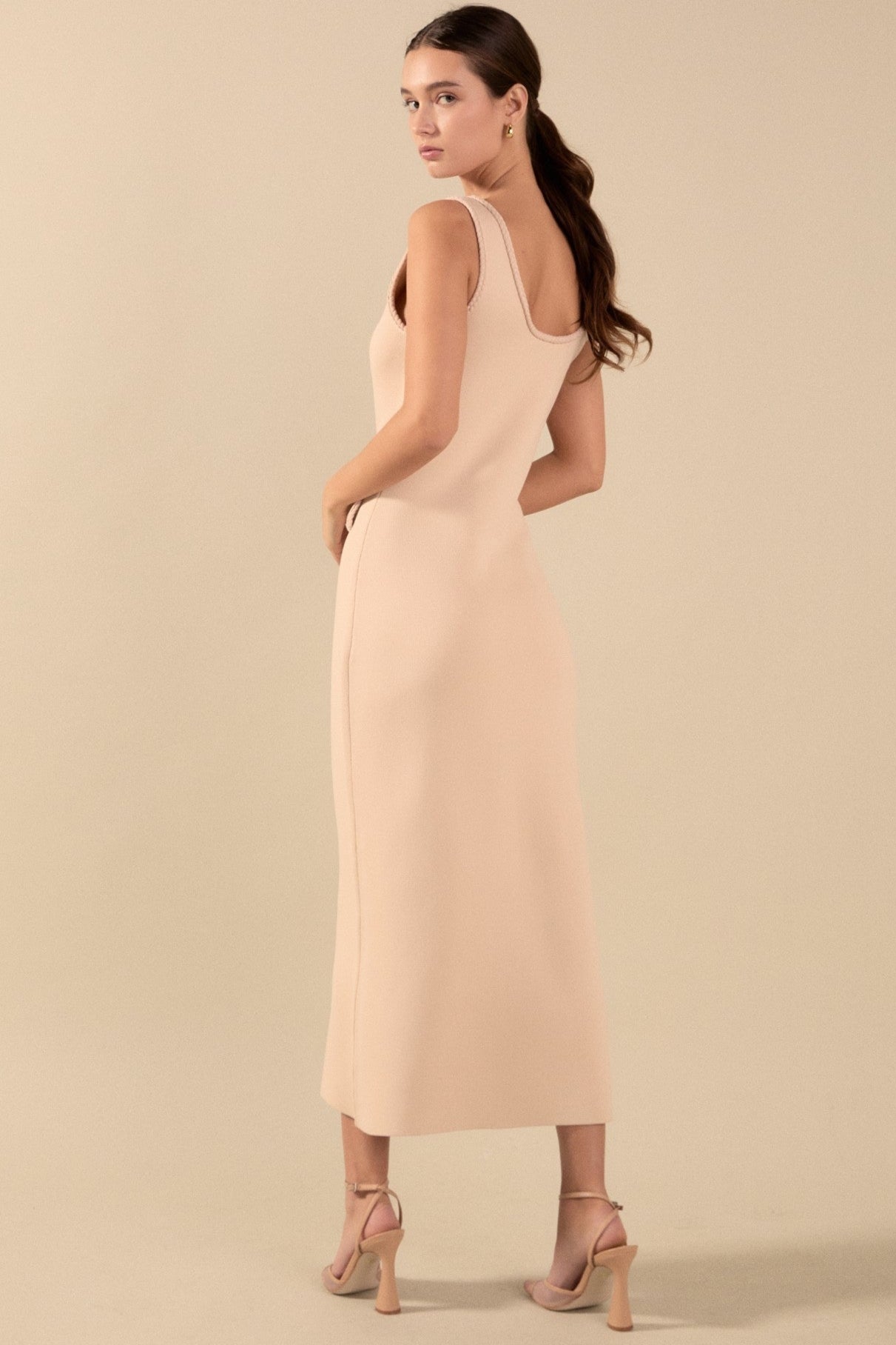 Jessa Braided Knit Maxi Dress