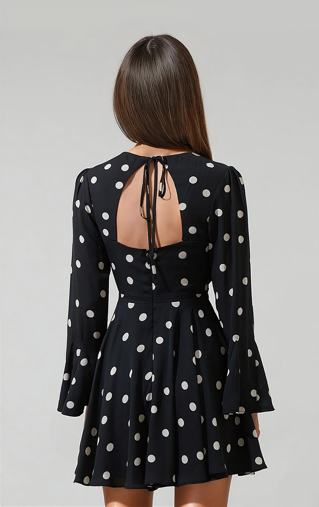 Joie Polka Dot Flare Mini Dress
