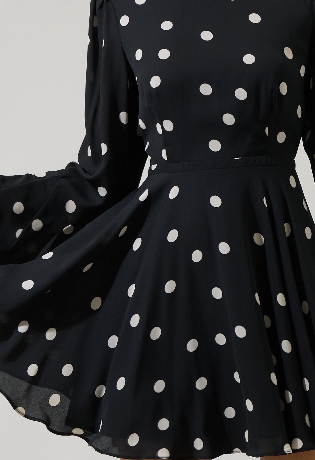 Joie Polka Dot Flare Mini Dress