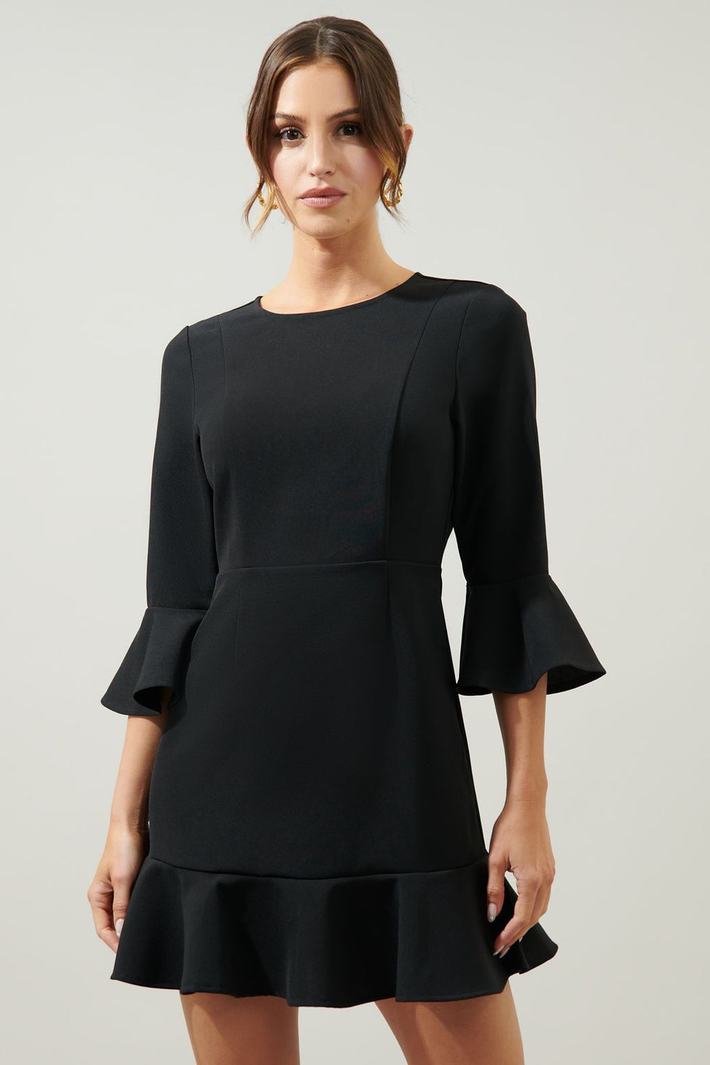 Katherine Ruffle Mini Dress