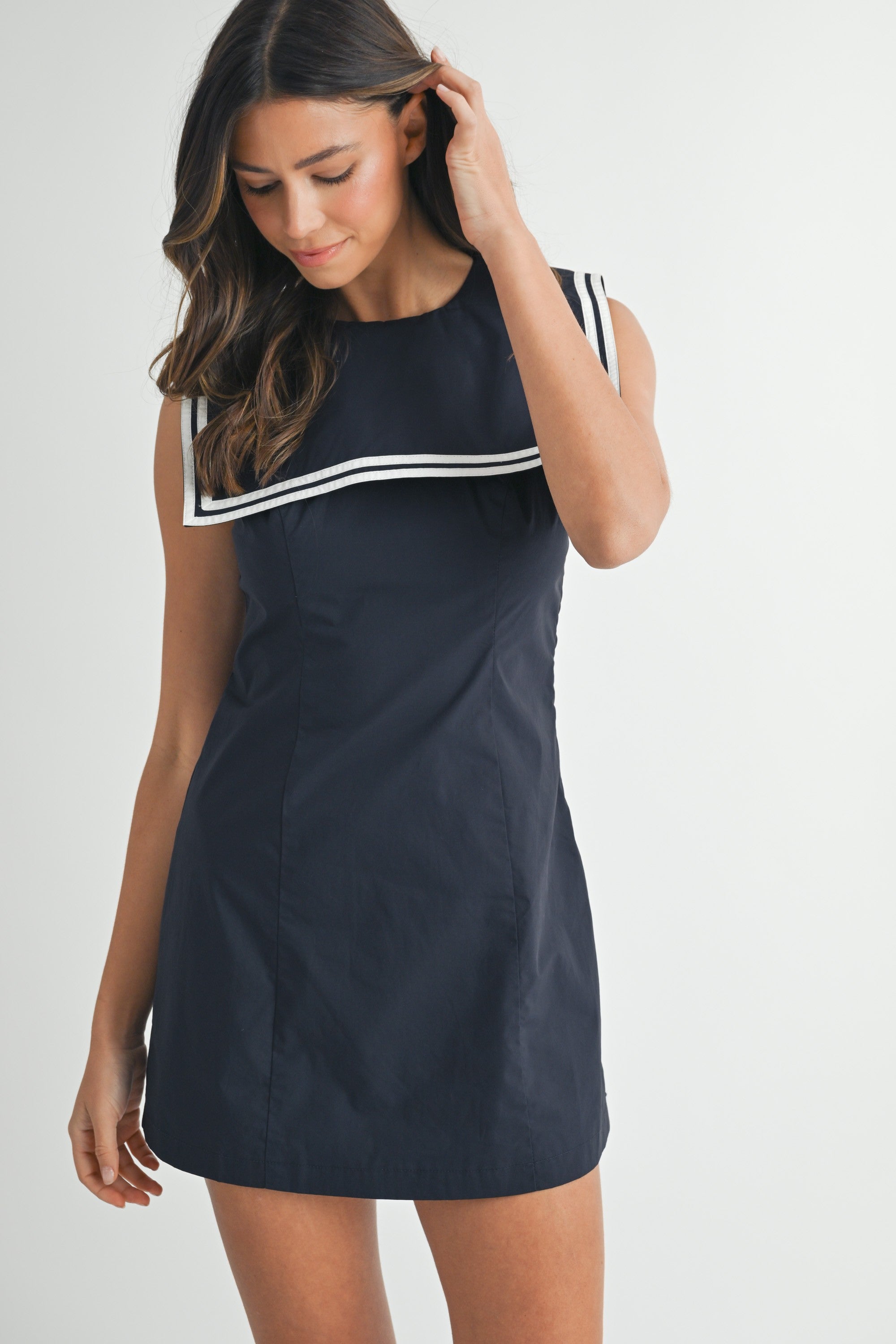 Laurel Sailor Collar Mini Dress
