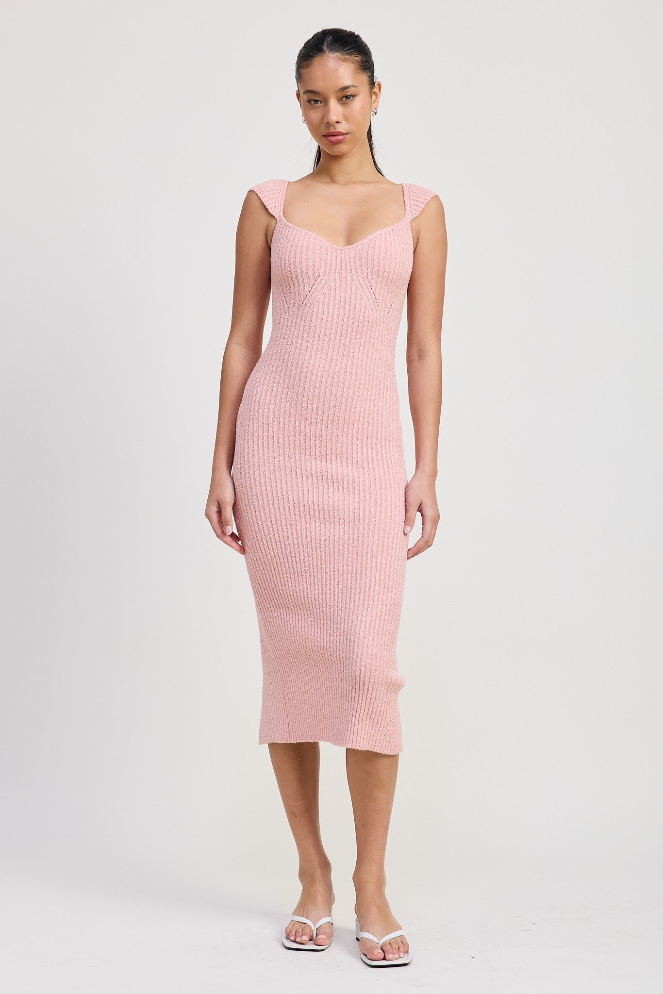 leah midi dress Leaha Midi Dress Blush Pink / Medium