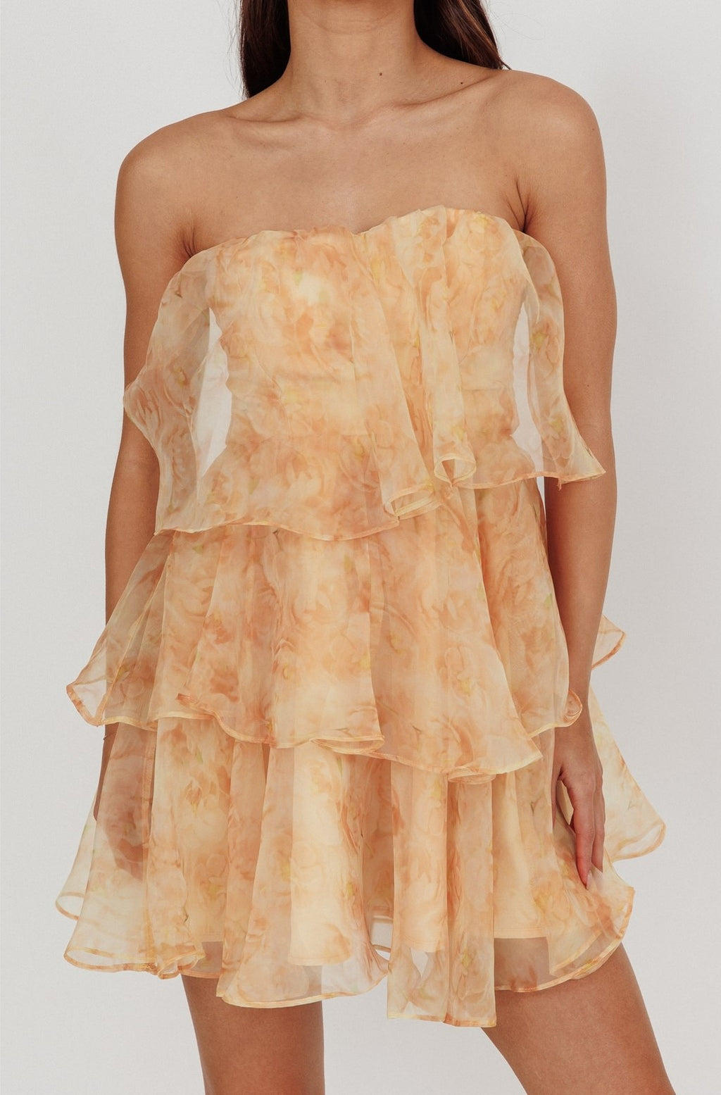 Lorena Sleeveless Chiffon Mini Dress