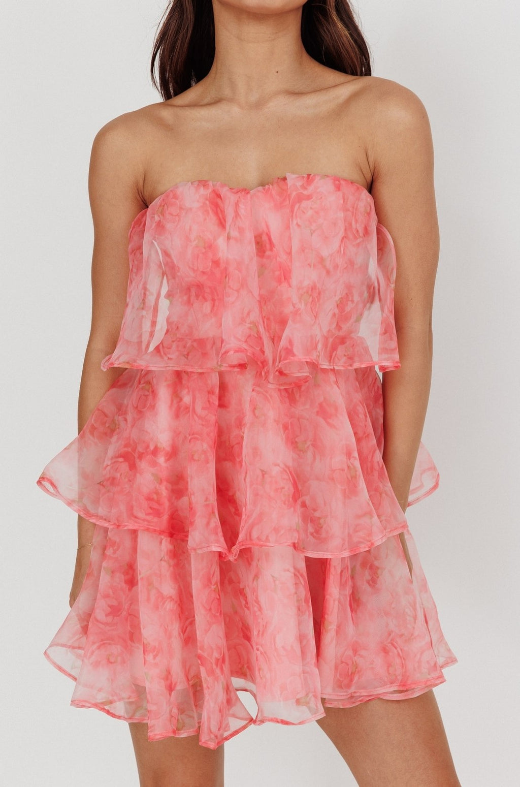 Lorena Sleeveless Chiffon Mini Dress