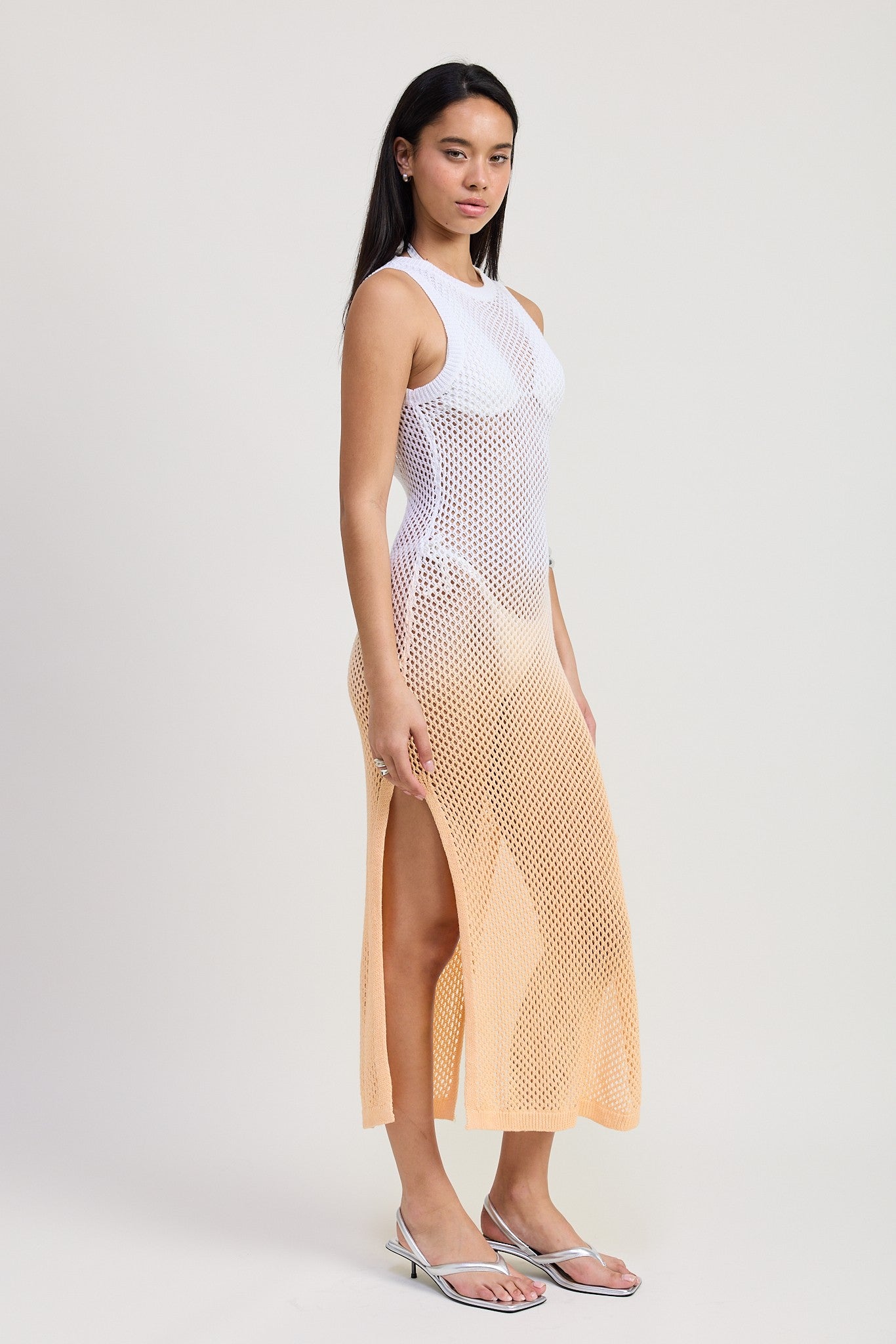 Lysa Open Back Crochet Dress