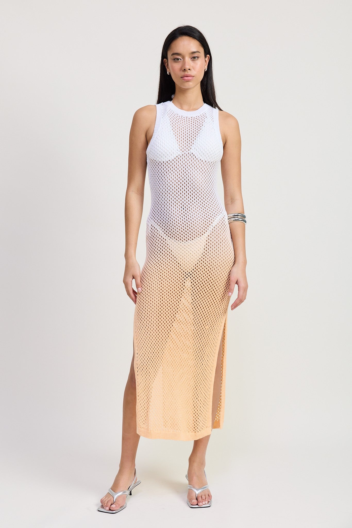 Lysa Open Back Crochet Dress