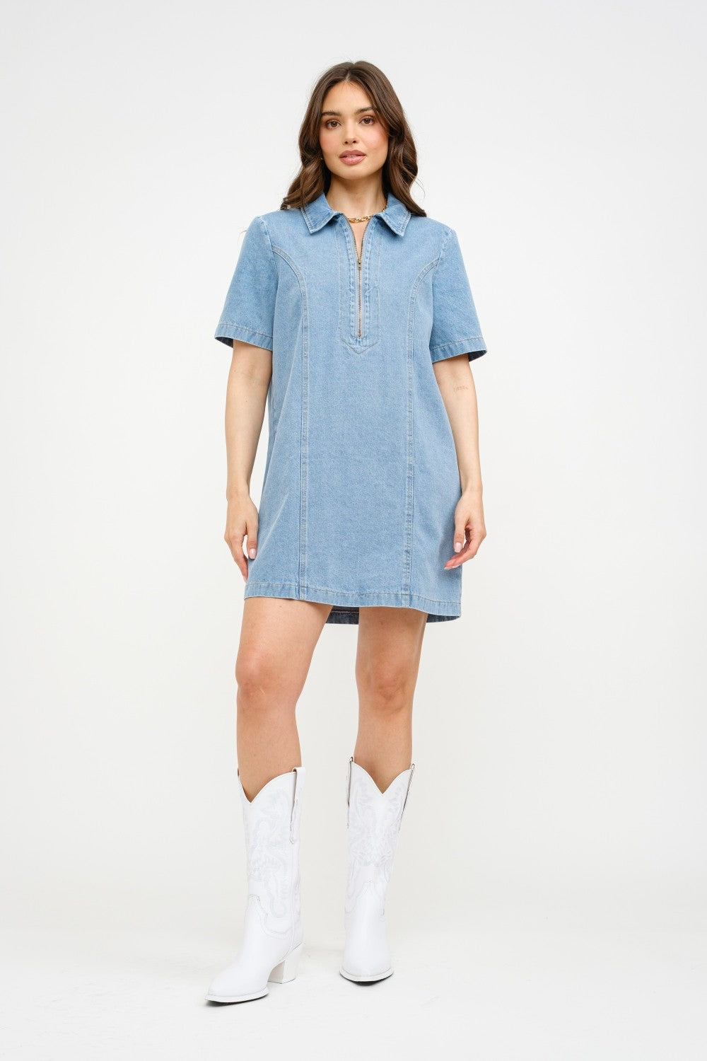 Marissa Light Wash Denim Dress