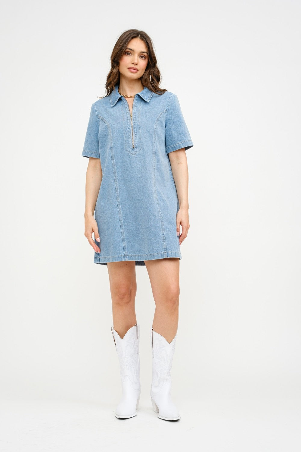 Marissa Light Wash Denim Dress