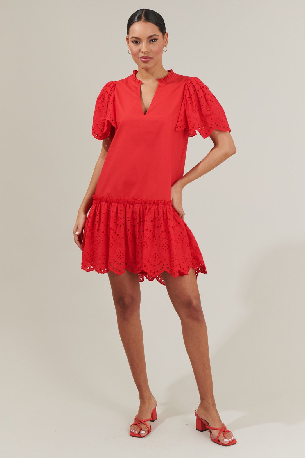 Marlee Eyelet Mini Dress