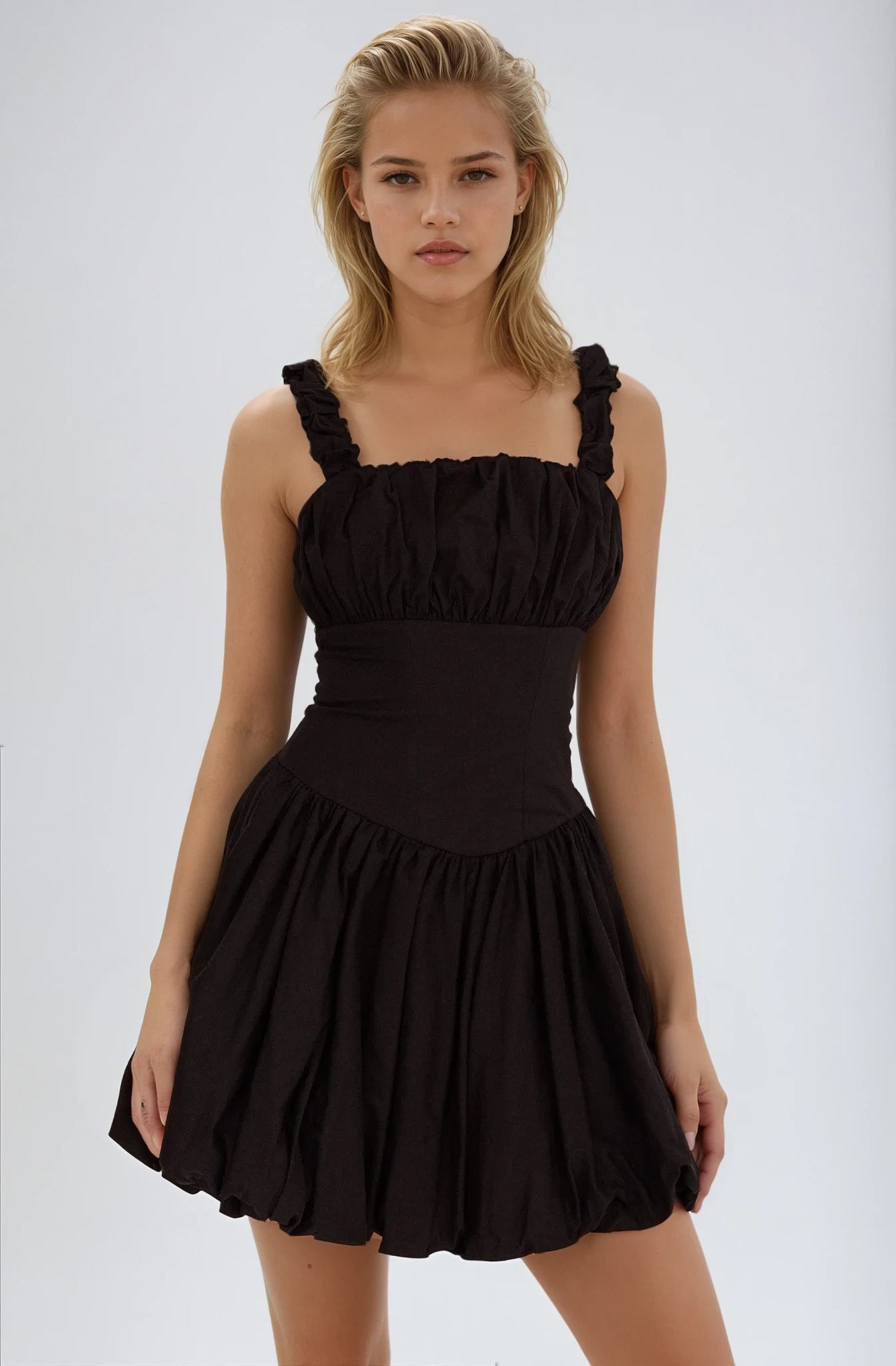 Maya Bubble Bottom Mini Dress