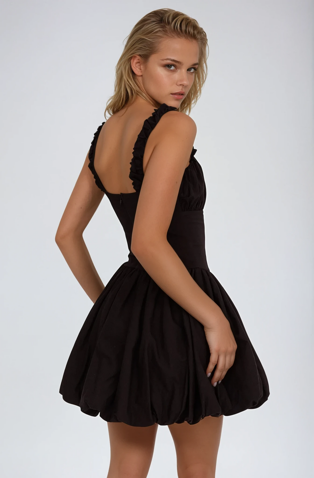 Maya Bubble Bottom Mini Dress