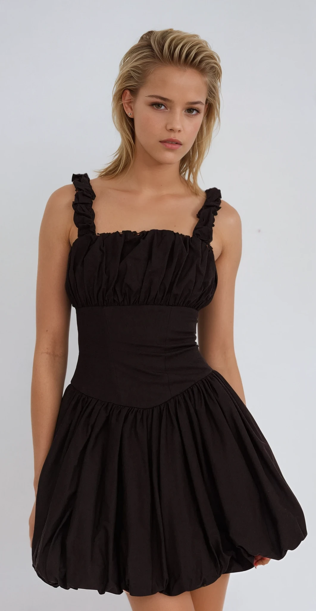 Maya Bubble Bottom Mini Dress