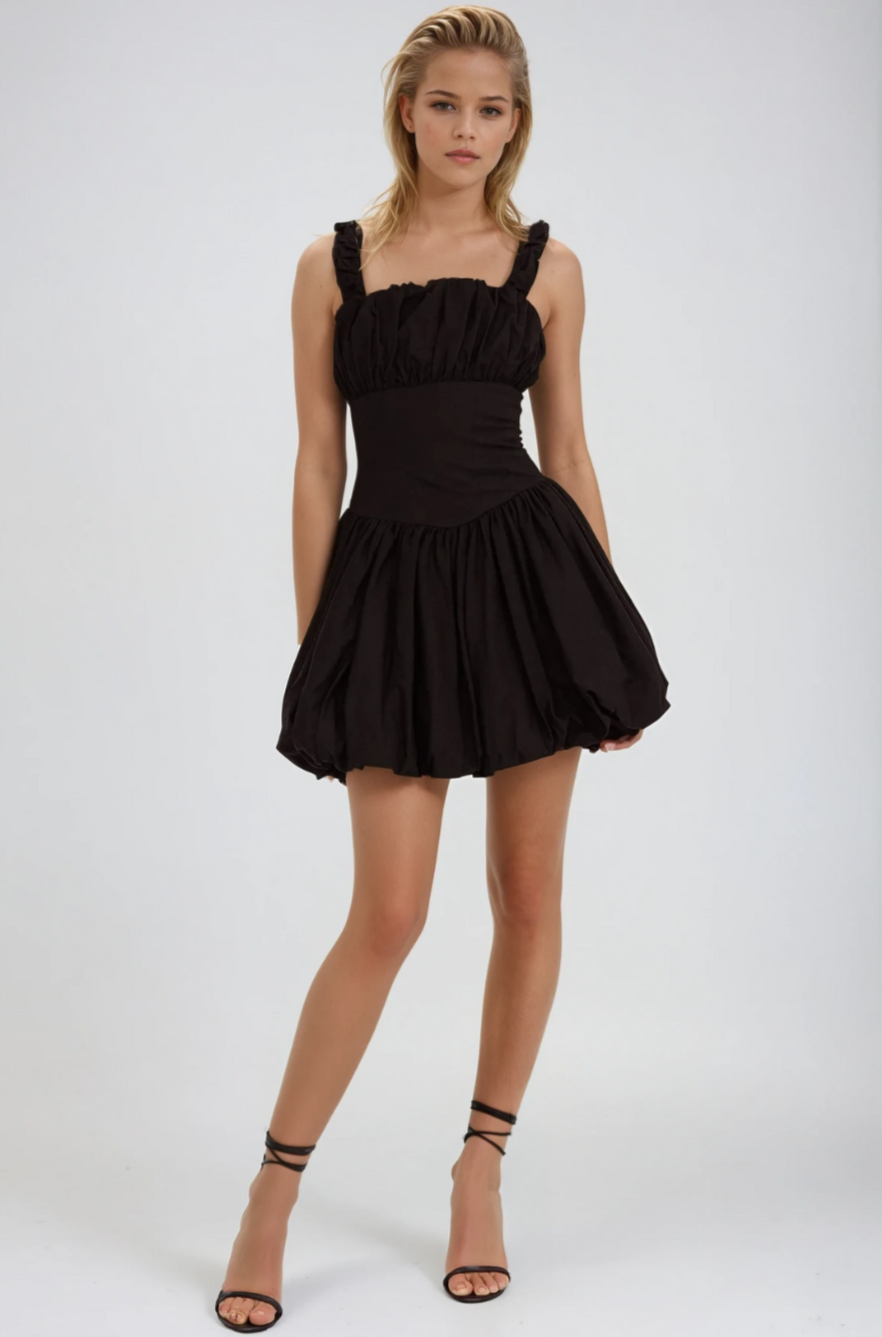 Maya Bubble Bottom Mini Dress